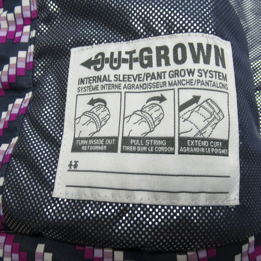 Columbia Jacket‎ Youth XL Purple Geometric 3D Omni-Heat Waterproof Magic Mile